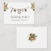 水エレガント色リトルハンターベイビーシャワー ノートカード (正面/裏面)