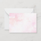 水エレガント色リトル女性のカーボーイロデオカントリーBa ノートカード (裏面)