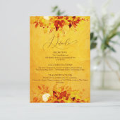 水エレガント色レッドと金ゴールドポインセチア結婚ズ エンクロージャーカード (スタンド正面)