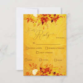 水エレガント色レッドと金ゴールドポインセチア結婚ズ 出欠カード