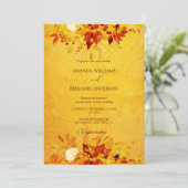 水エレガント色レッドと金ゴールドポインセチア結婚ズ 招待状 (スタンド正面)