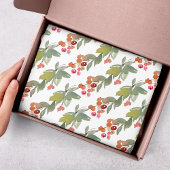 水エレガント色レッドベリークリスマスフローラ 薄葉紙