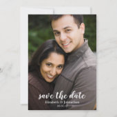 水エレガント色レッドローズウェディング日付を保存 招待状 (正面)