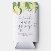 水エレガント色レモンブライダルシャワーカスタム スリム缶クーラー (裏面)