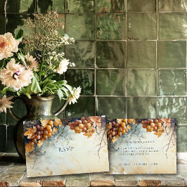 水エレガント色ワイナリーヴィネヤ結婚ード 出欠カード