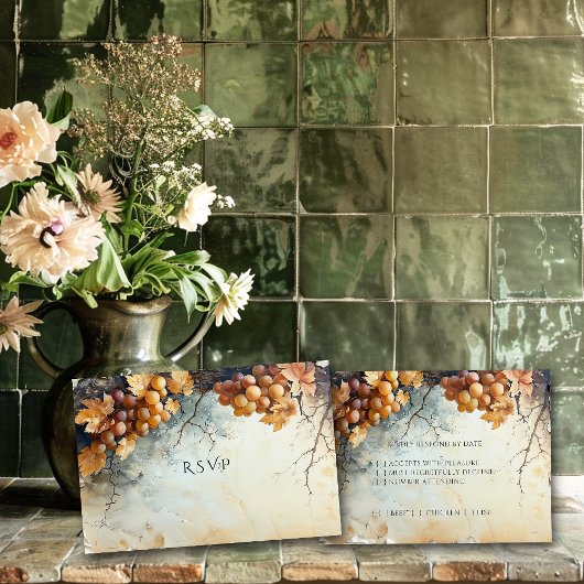 水エレガント色ワイナリーヴィネヤ結婚ード 出欠カード