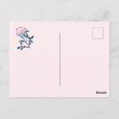 水エレガント色ワイルドバラ花母の日 ポストカード (裏面)