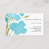 水エレガント色ワイルドフォワーズプロフェッショナル 名刺 (裏面)