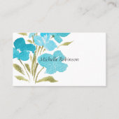 水エレガント色ワイルドフォワーズプロフェッショナル 名刺 (正面)