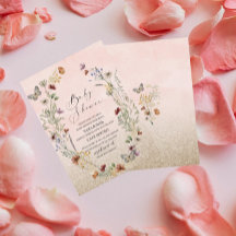 水エレガント色ワイルドフラワーと蝶の花