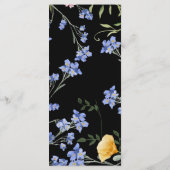 水エレガント色ワイルドフラワーの詳細メニュー メニュー (裏面)