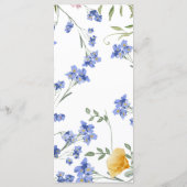 水エレガント色ワイルドフラワーの詳細メニュー メニュー (裏面)