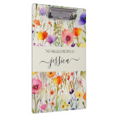 水エレガント色ワイルドフラワースクリプト名レシピ クリップボード (右)