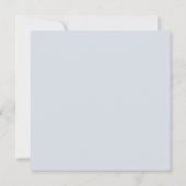 水エレガント色ワイルドフラワーズダスティブルー結婚ズ 招待状 (裏面)