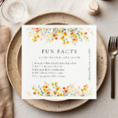 水エレガント色ワイルドフラワーズ結婚フローラ スタンダードカクテルナプキン