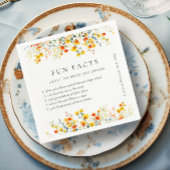 水エレガント色ワイルドフラワーズ結婚フローラ スタンダードカクテルナプキン