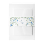 水エレガント色ワイルドフラワーズ結婚フローラ 招待状ベリーバンド (正面例)