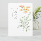 水エレガント色ワイルドフラワーテーブル番号 プログラム (スタンド正面)