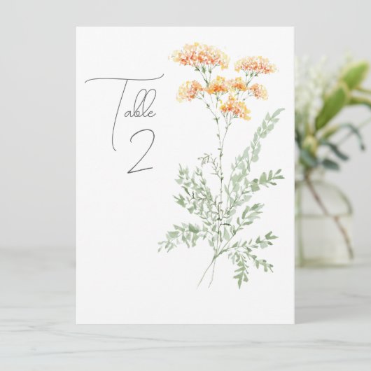 水エレガント色ワイルドフラワーテーブル番号 プログラム (スタンド正面)