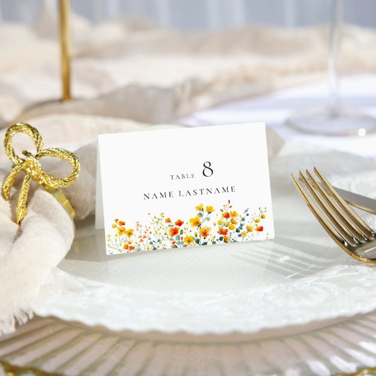 水エレガント色ワイルドフラワーフローラ座席表 テーブルナンバー