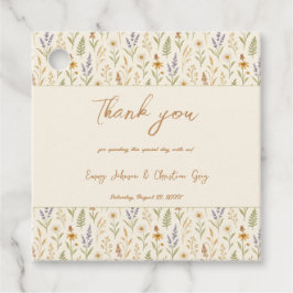 水エレガント色ワイルドフラワーフローラ結婚ズ フェイバータグ