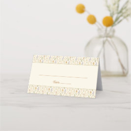 水エレガント色ワイルドフラワーフローラ結婚ズ プレイスカード