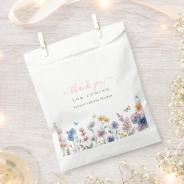 水エレガント色ワイルドフラワーブライダルシャワー フェイバーバッグ