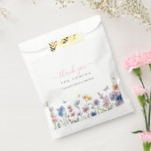 水エレガント色ワイルドフラワーブライダルシャワー フェイバーバッグ (封をした状態)