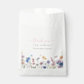 水エレガント色ワイルドフラワーブライダルシャワー フェイバーバッグ (正面)