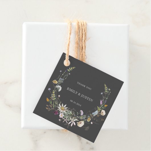 水エレガント色ワイルドフラワーブラック フェイバータグ (インサイチュ)