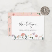 水エレガント色ワイルドフラワー春ボホ素朴 ノートカード (正面/裏面インサイチュ)