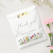 水エレガント色ワイルドフラワー結婚ズ フェイバーバッグ (封をした状態)