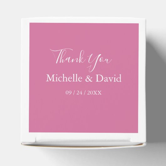 水エレガント色ワイルド花模様結婚式の引き出物ボックス フェイバーボックス (上部)