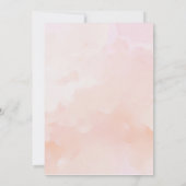 水エレガント色ワインボトルリハーサルディナー 招待状 (裏面)