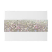 水エレガント色ヴィンテージフローラ 招待状ベリーバンド (裏面例)