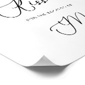 水エレガント色冬アネモネ花ブライダル ポスター (角)