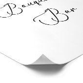 水エレガント色冬アネモネ花ブライダル ポスター (角)