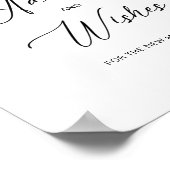 水エレガント色冬アネモネ花ブライダル ポスター (角)