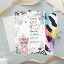 水エレガント色反抗的な子どもサファリ動物2位B