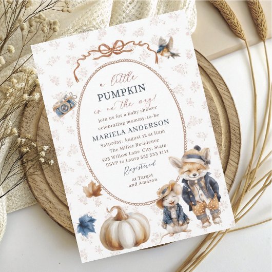 水エレガント色少しカボチャは招待状 招待状