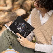 水エレガント色山羊座〔占星術の〕十二宮図カスタムジャーナル ノートブック