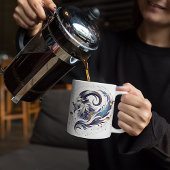 水エレガント色山羊座〔占星術の〕十二宮図カスタムMag コーヒーマグカップ