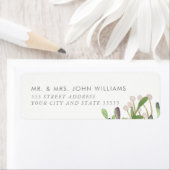 水エレガント色差出人住所ラベル ラベル (インサイチュ)