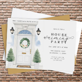 水エレガント色引っ越し祝いパーティーパーティー 招待状