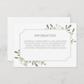 水エレガント色情報カード エンクロージャーカード (正面/裏面)