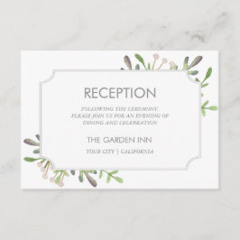 水エレガント色披露宴カード エンクロージャーカード