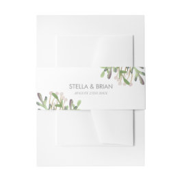 水エレガント色招待状帯 招待状ベリーバンド