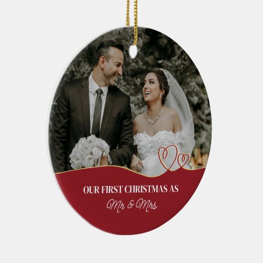 水エレガント色植物写真結婚用 セラミックオーナメント (右)