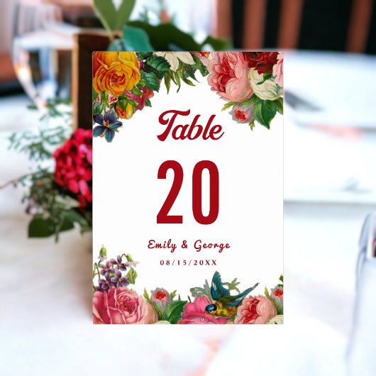 水エレガント色植物園フローラ結婚ズ テーブルナンバー