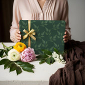 水エレガント色植物園葉柄 ラッピングペーパー